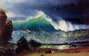 Albert Bierdstadt The Shore of the Turquoise Sea oil painting on canvas